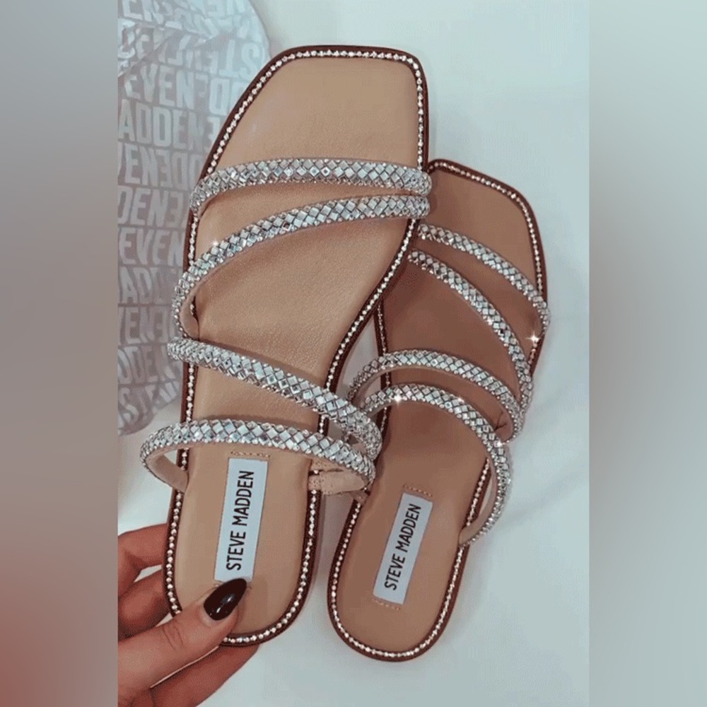 Steve Madden Starie silver-multi sandal